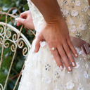Wedding bride nails gel manicure Leuven