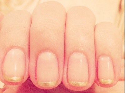 Gouden French Manicure