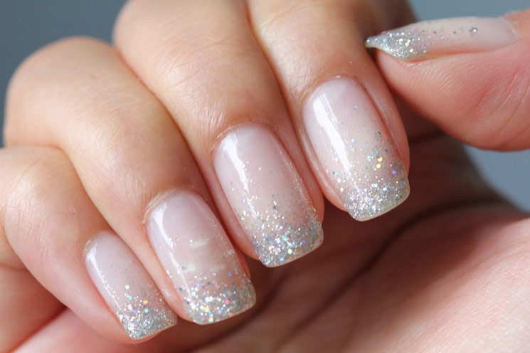 4. French Tip Nail Designs with Glitter - wide 3