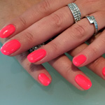 Gel nails Pink