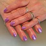 Gel manicure Purple